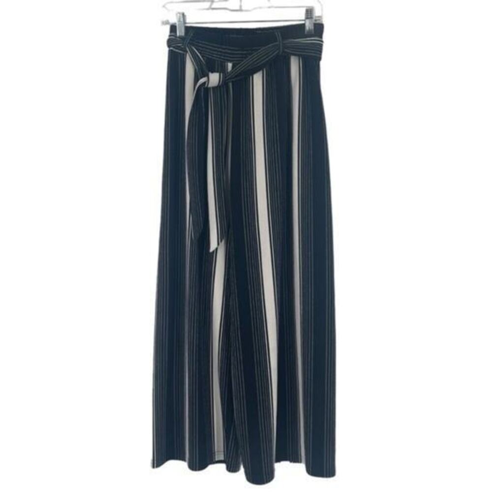 Sweet Rain Woman’s High Waisted Striped Wide Leg Pants Size Medium